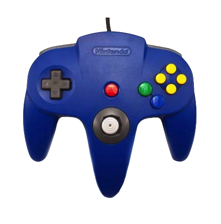 Nintendo 64 Handkontroll Bl/Blue beg original